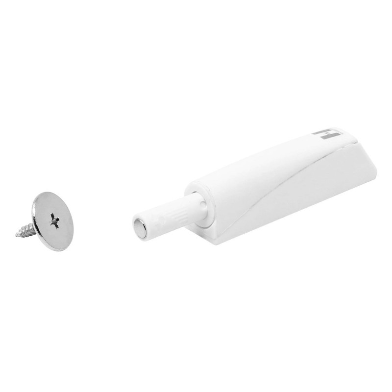 Resbalón de sobreponer Push to Open con contra magnética blanco 20 mm 791-0692 Herrasa