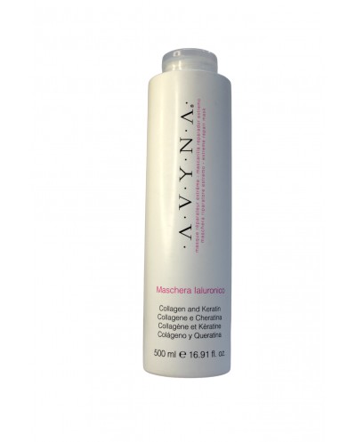 Ialuronico Maschera repara cabello dañado, nuetre e hidrata 500ml - AVYNA