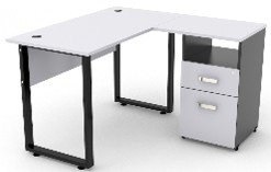 ESCRITORIO QUADRA CON LATERAL (DER./IZQ.)