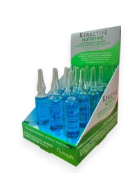 Nutritive Keráctive Ampolleta intensiva para cabello deshidratado aporta elasticidad y brillo 12*15ml - Nutrapél