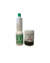 Kit Decolorante Azul Alkemist 350g + Peróxido 30vol conserva la estructura interna del cabello- Nutrapél