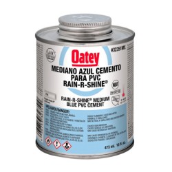 Cemento para PVC Azul Rain-R-Shine Oatey 473ml (16 Oz) 32351MX