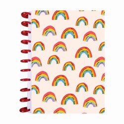 LIBRETA DE DISCOS ARCOIRIS