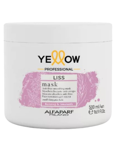 Liss mask alisadora anti-frizz para cabello encrespado 500ml - Yellow
