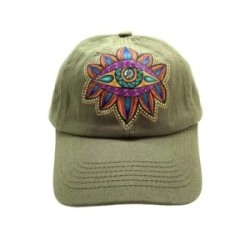 Gorra con OJO pintada a mano