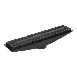 Coladera Rectangular con Rejilla de Acero Inoxidable Negra Urrea 194RETC.2