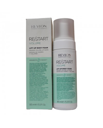 RESTART Volume Body Foam aporta cuerpo al cabello para conseguir un mayor efecto de volumen 165 ml- Revlon