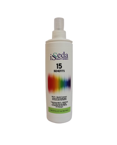 Tratamiento 15 beneficios filtro UV, con ácido hialurónico 300ml - Isseda
