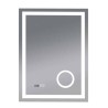 Espejo Touch Luz LED con Aumento para Maquillaje Reloj Digital Indicador de Temperatura 80X60 CM EL8060P
