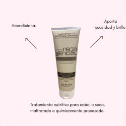 Tratamiento reestructurante y nutritivo para cabello seco, maltratado o químicamente procesado 250ml - Loquay