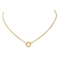 collar dije mini círculo