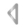 JALADERA AUTOADHESIVA “TRIANGOLARE” - ACERO INOXIDABLE 304 - (JUEGO 2 PIEZAS) MOD. G07