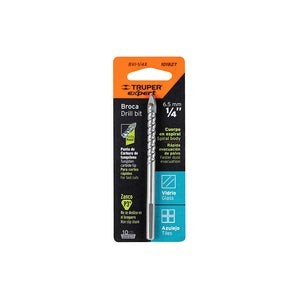 BROCA PARA VIDRIO Y AZULEJO 1/4 *TRUPER*