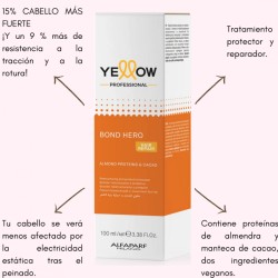 Repair Bond Hero tratamiento protector y reparador evita la electricidad estática tras el peinado 100ml - Yellow
