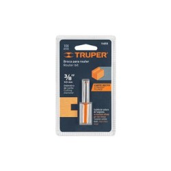 BROCA ROUTER RECTA 2 FILOS 3/8 *TRUPER*