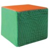 CUBO DE TEXTURAS CHICO 10X10 CM DE TELA