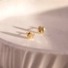 Arete círculo facetado diamante