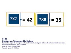 Dominó Jr. Tablas de Multiplicar 3159