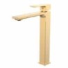 Monomando Alto para Lavabo Brushed Gold ROW 30cm Tecnobath TB43.031BG
